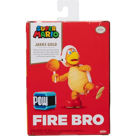 Super Mario Bros.: Fire Bro Gold figur 10cm