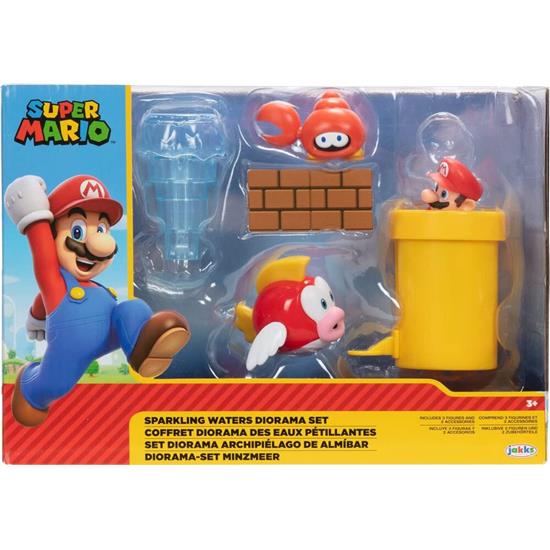 Super Mario Bros.: Sparkling Waters Diorama Set 6cm