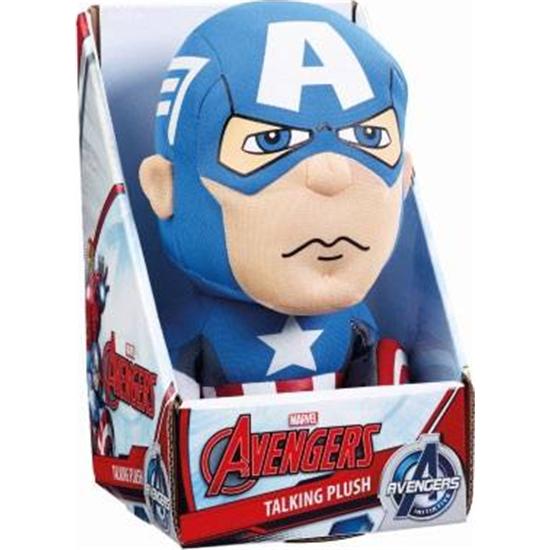 Marvel: Marvel Talking Plush Figure Captain America 23 cm *English Version*