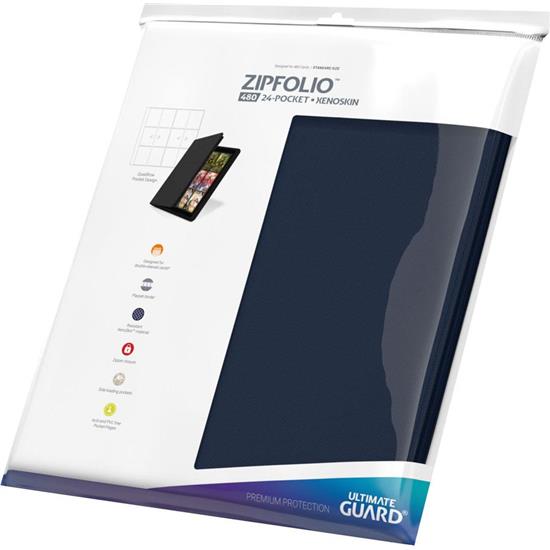 Diverse: Zipfolio 480 - 24-Pocket XenoSkin (Quadrow) - Blue