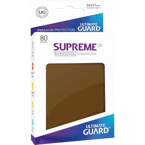 Diverse: Ultimate Guard Supreme UX Sleeves Standard Size Brown (80)
