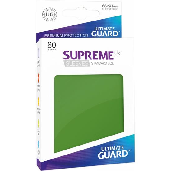 Diverse: Ultimate Guard Supreme UX Sleeves Standard Size Green (80)
