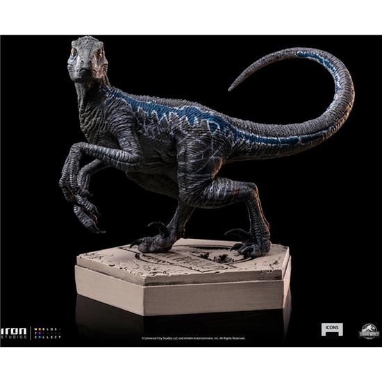 Jurassic Park & World: Velociraptor B Blue Statue 7 cm