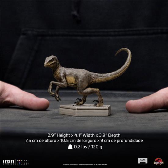 Jurassic Park & World: Velociraptor C Statue 7 cm