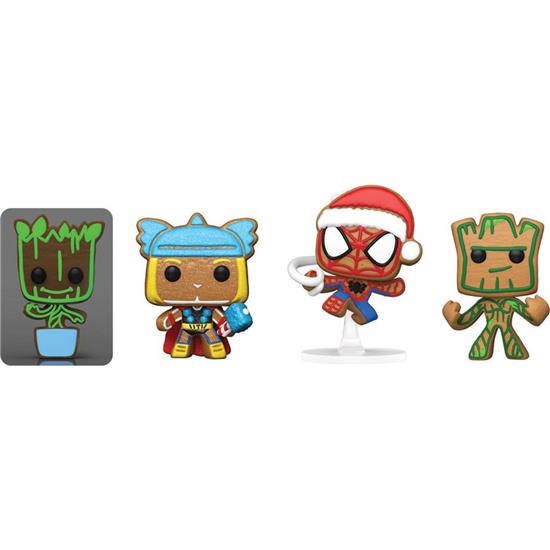 Marvel: Funko Marvel Holiday Tree Pocket POP! Vinyl 4-Pak 4 cm 