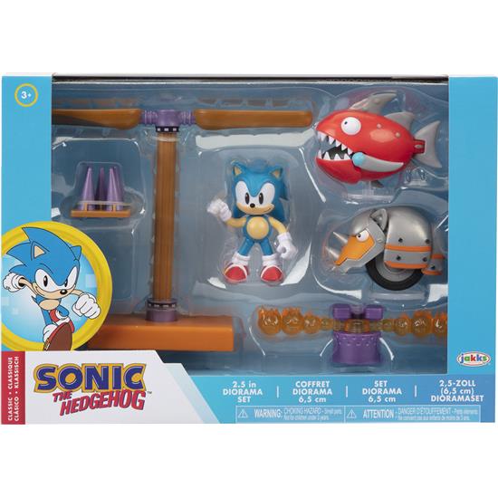 Sonic The Hedgehog: Sonic Diorama Wave 2 6cm Legesæt
