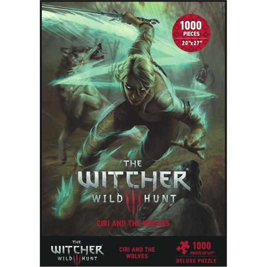 Witcher: Witcher 3 Wild Hunt Puzzle Ciri and the Wolves