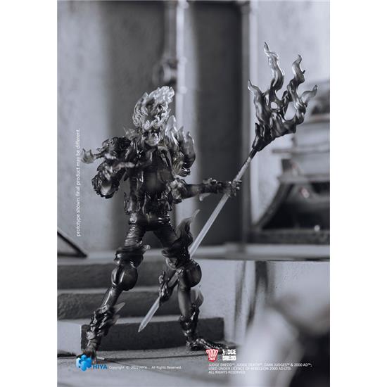 2000 AD: Black and White Judge Fire Action Figure 1/18 10 cm