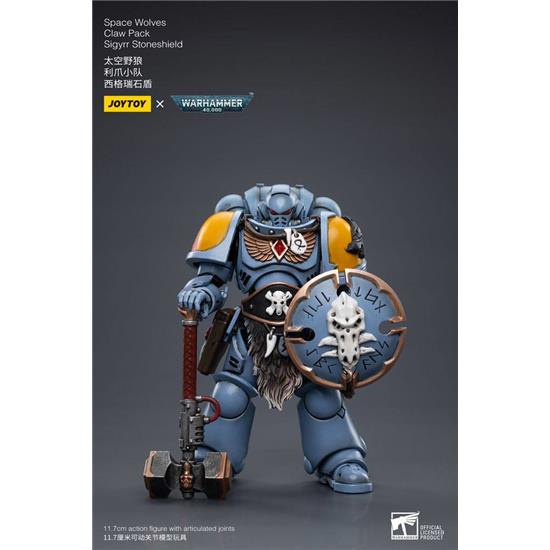 Warhammer: Space Wolves Claw Pack Sigyrr Stoneshield Action Figure 1/18 12 cm