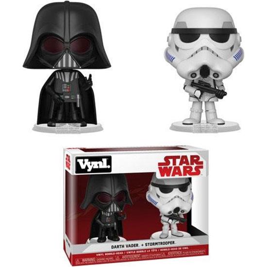 Star Wars: Darth Vader og Stormtrooper VYNL Vinyl Figurer 10 cm