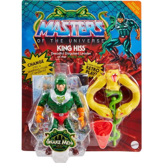 Masters of the Universe (MOTU): King Hiss Origins Deluxe Action Figure 14 cm