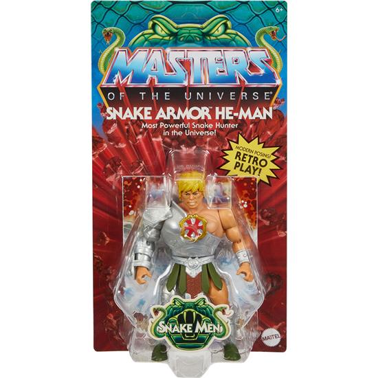 Masters of the Universe (MOTU): Snake Armor He-Man Origins Action Figure 14 cm