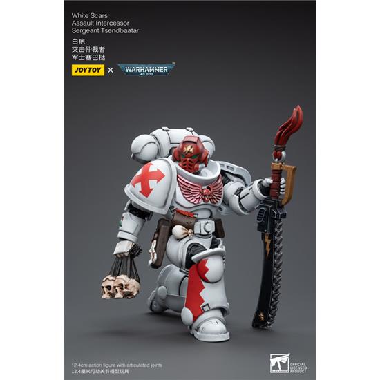 Warhammer: White Scars Assault Intercessor Sergeant Tsendbaatar Action Figur 1/18 12 cm