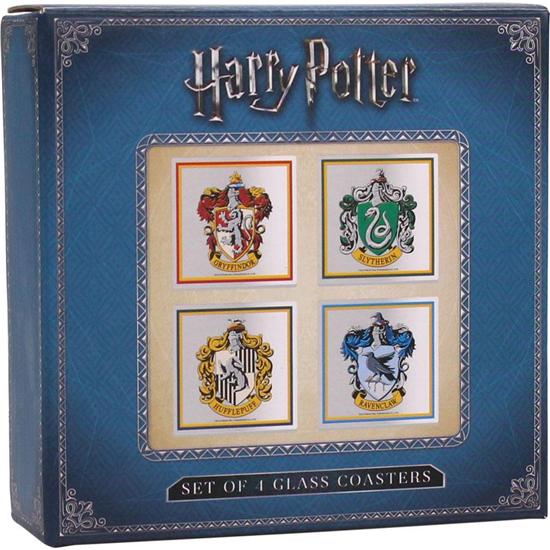 Harry Potter: Harry Potter Glass Coaster 4-Pack All Houses