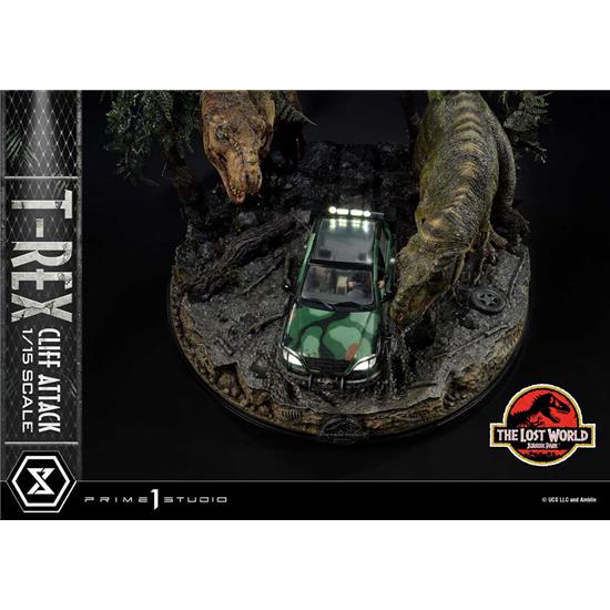 Jurassic Park & World: T-Rex Cliff Attack Bonus Version Statue 1/15 53 cm