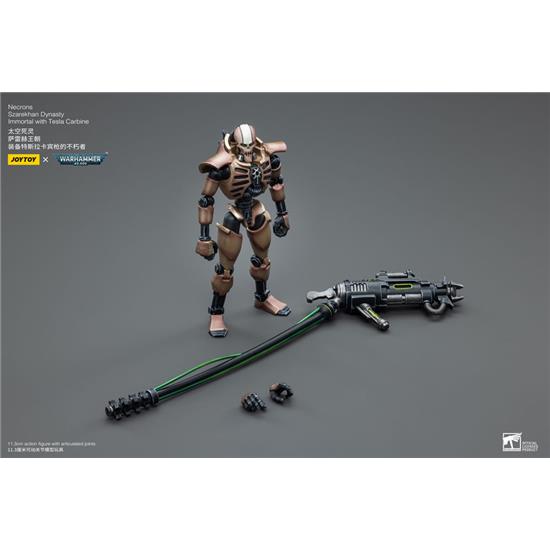 Warhammer: Necrons Szarekhan Dynasty Immortal with Tesla Carbine Action Figur 2-Pack  1/18 11 cm