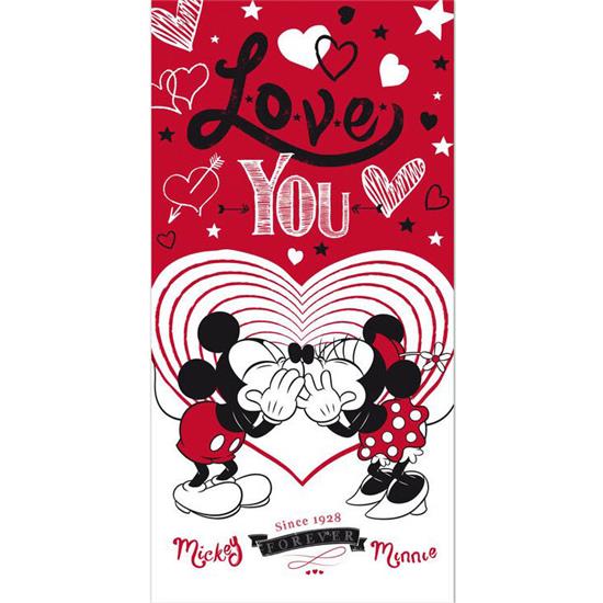 Disney: Love You Mickey Og Minnie Håndklæde