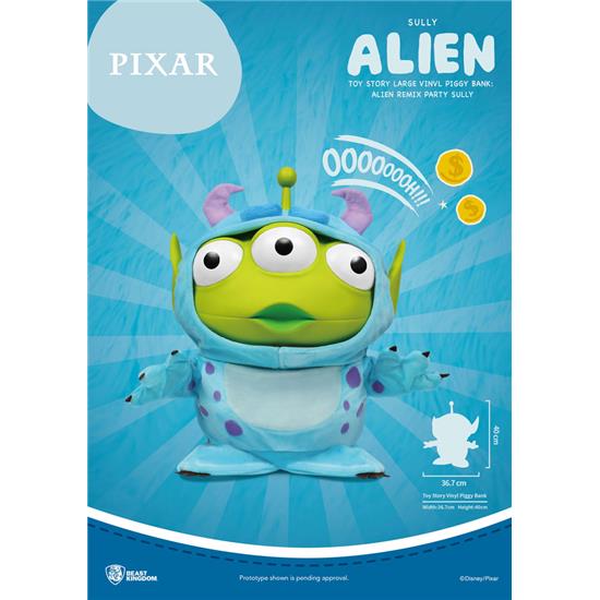 Toy Story: Alien Remix Party Sully Sparegris 40 cm