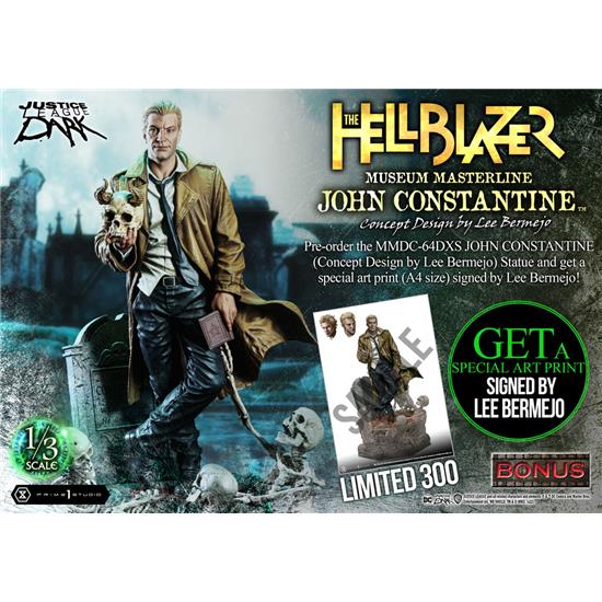DC Comics: John Constantine Deluxe Bonus Version Concept Design by Lee Bermejo  Museum Masterline Statue 1/3 79