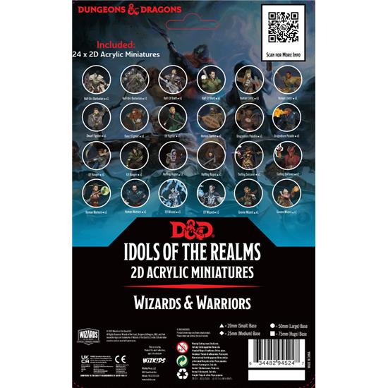 Dungeons & Dragons: Idols of the Realms: Wizards & Warriors 2D Set