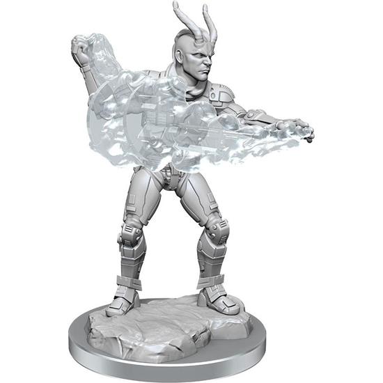 Starfinder: Lashunta Technomancer Male (Battles Deep Cuts) Unpainted Miniature Figures 2-Pack
