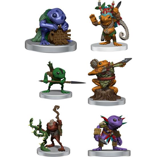 Dungeons & Dragons: Grung Warband pre-painted Miniature Figures