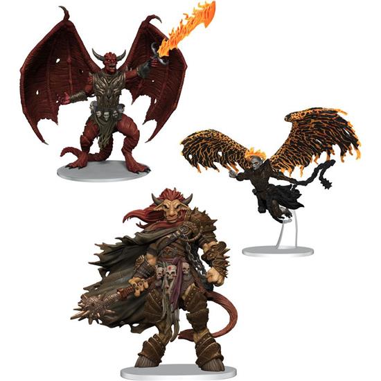 Dungeons & Dragons: Archdevils - Bael, Bel, and Zariel pre-painted Miniatures Figures 3-pack