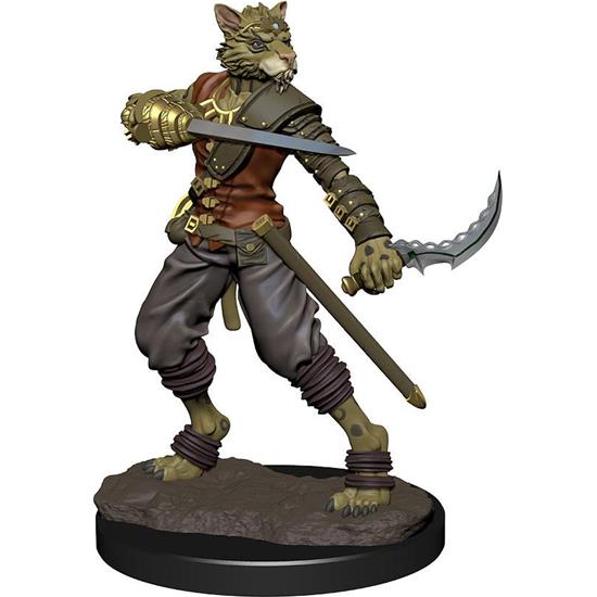 Dungeons & Dragons: Tabaxi Rogue Male Premium pre-painted Miniature  Figure