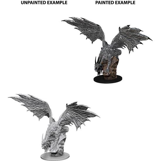 Pathfinder: Silver Dragon Unpainted Miniature Figure