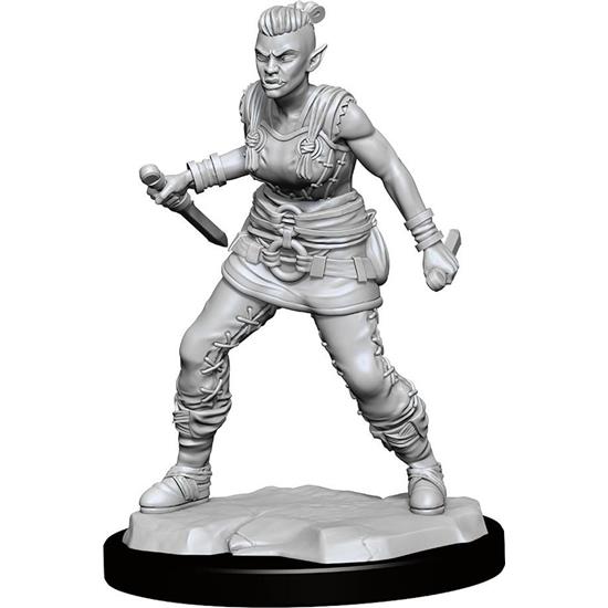Dungeons & Dragons: Orc Barbarian Female Unpainted Miniature Figures 2-pack