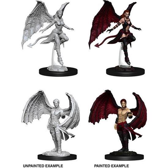 Dungeons & Dragons: Succubus & Incubus Unpainted Miniature Figures 2-pack