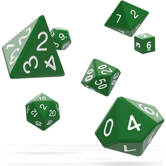Diverse: RPG Terninger Solid - Green 7 Styk
