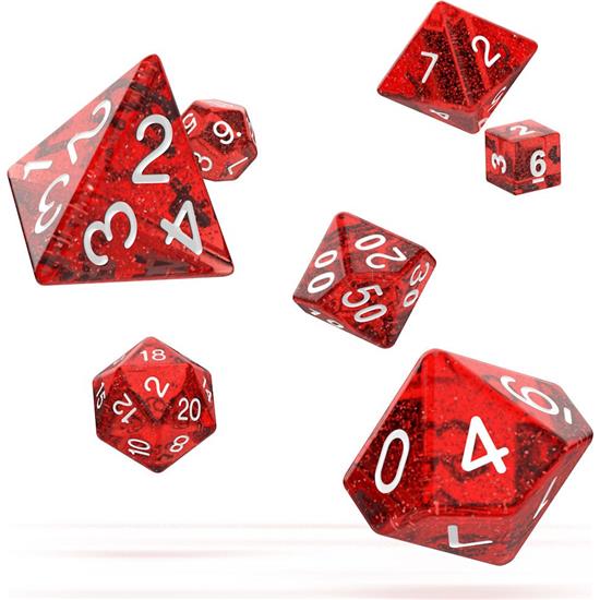 Diverse: RPG Terninger Speckled - Red 7 Styk
