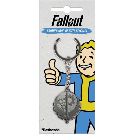 Fallout: Fallout Metal Keychain Brotherhood of Steel