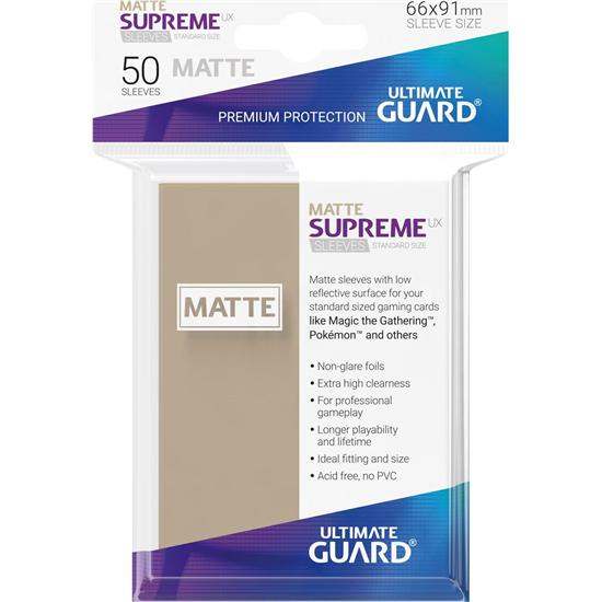 Diverse: Supreme UX Sleeves Standard Size Matte Sand (50)