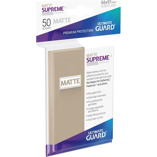Diverse: Supreme UX Sleeves Standard Size Matte Sand (50)