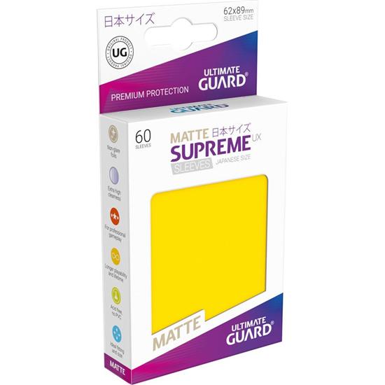 Yu-Gi-Oh: Supreme UX Sleeves Japanese Size Matte Yellow (60)