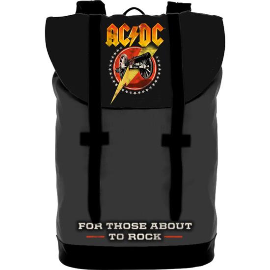 AC/DC: Sort About To Rock Retro Rygsæk