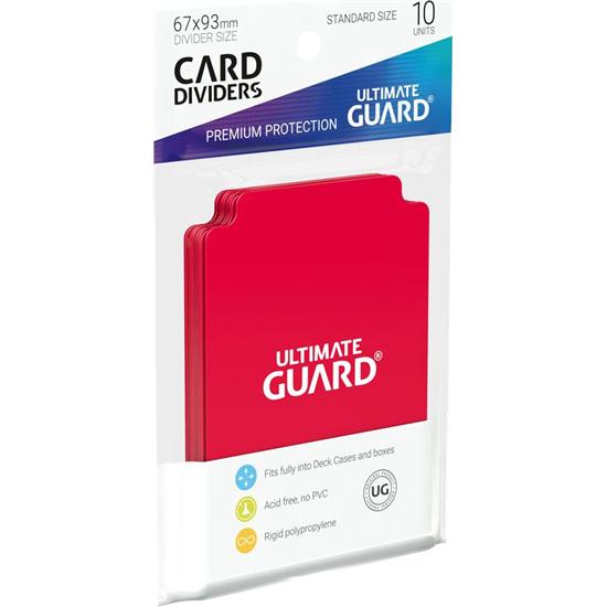 Diverse: Ultimate Guard Card Dividers Standard Size Red (10)