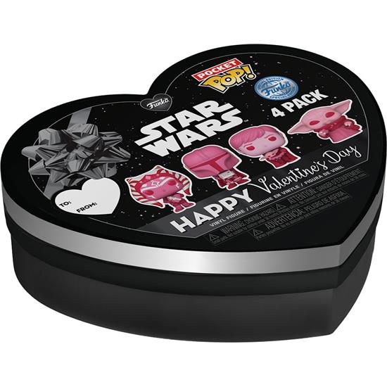 Star Wars: Star Wars Valentines Pocket POP! Vinyl Figursæt 4-Pak