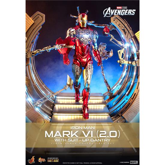 Marvel: Iron Man Mark VI 2.0 With Suit-Up Gantry Action Figur 1/6 32 cm
