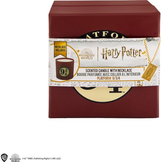 Harry Potter: Platfrom 9/3/4 Stearin Lys med Halskæde