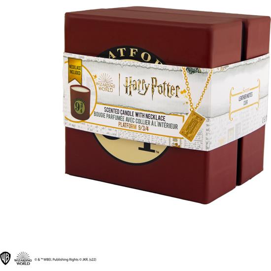 Harry Potter: Platfrom 9/3/4 Stearin Lys med Halskæde