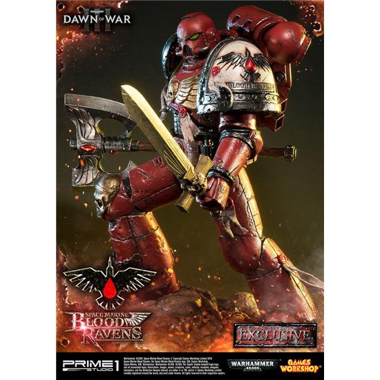 Warhammer: Space Marine Blood Ravens Deluxe Ver. Statue 72 cm
