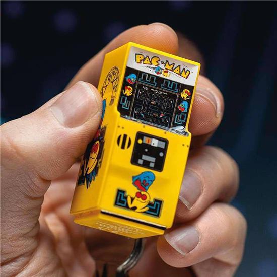 Retro Gaming: Pac-Man 3D Key Ring Arcade Machine 6 cm