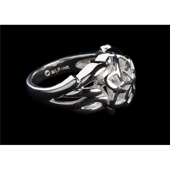Lord Of The Rings: Nenya - The Ring of Galadriel (Sterling Silver) Size 6.75