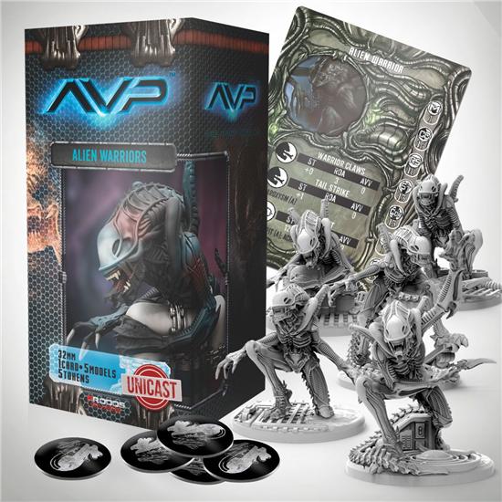 Predator: AvP Tabletop Game The Hunt Begins Expansion Pack Alien Warriors UniCast Edition