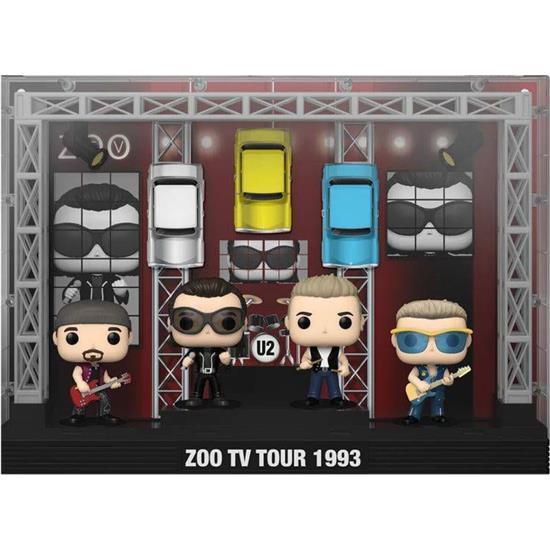 U2: Zoo TV 1993 Tour POP! Moments DLX Vinyl Figur 4-Pak