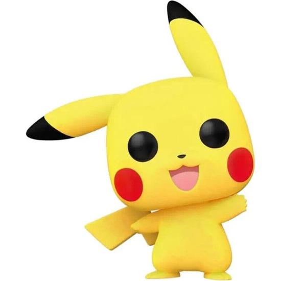 Pokémon: Pikachu Waving (Flocked) POP! Games Vinyl Figur