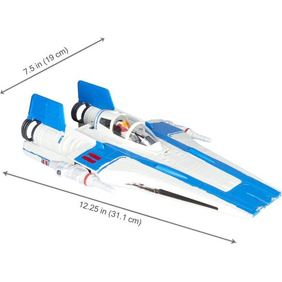 Star Wars: Star Wars Episode VIII Force Link 2.0 Class B Vehicle with Figure 2018 Resistance A-Wing Fighter